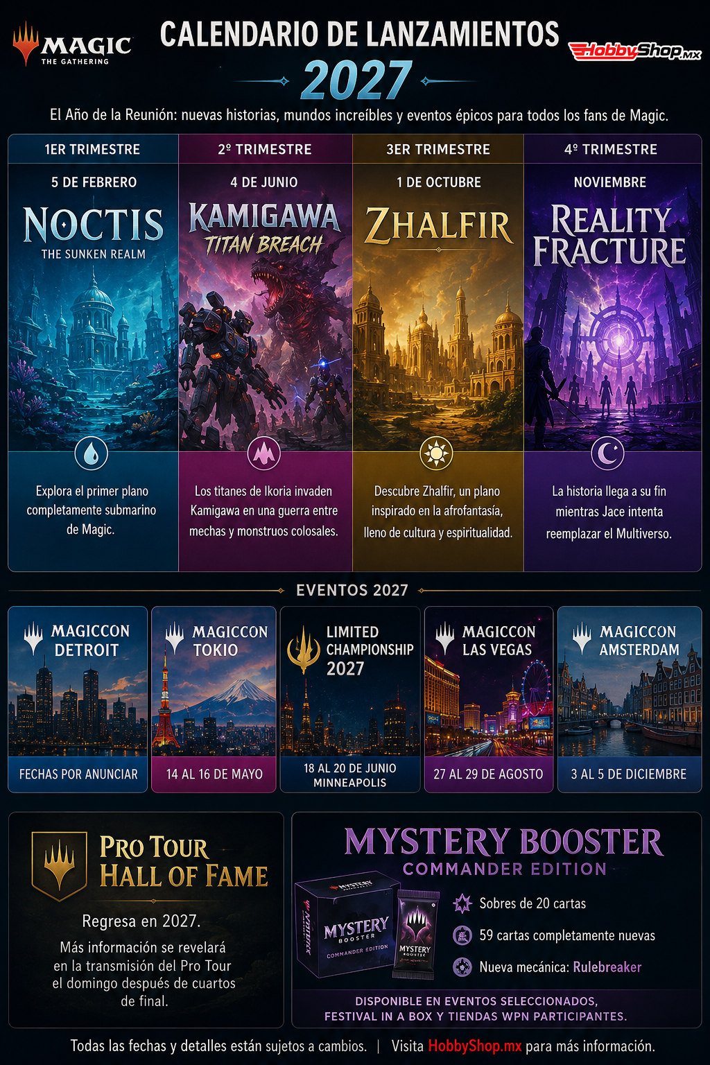 Magic: The Gathering revela su espectacular calendario para 2027: nuevos mundos, MagicCon y el inicio de una nueva era