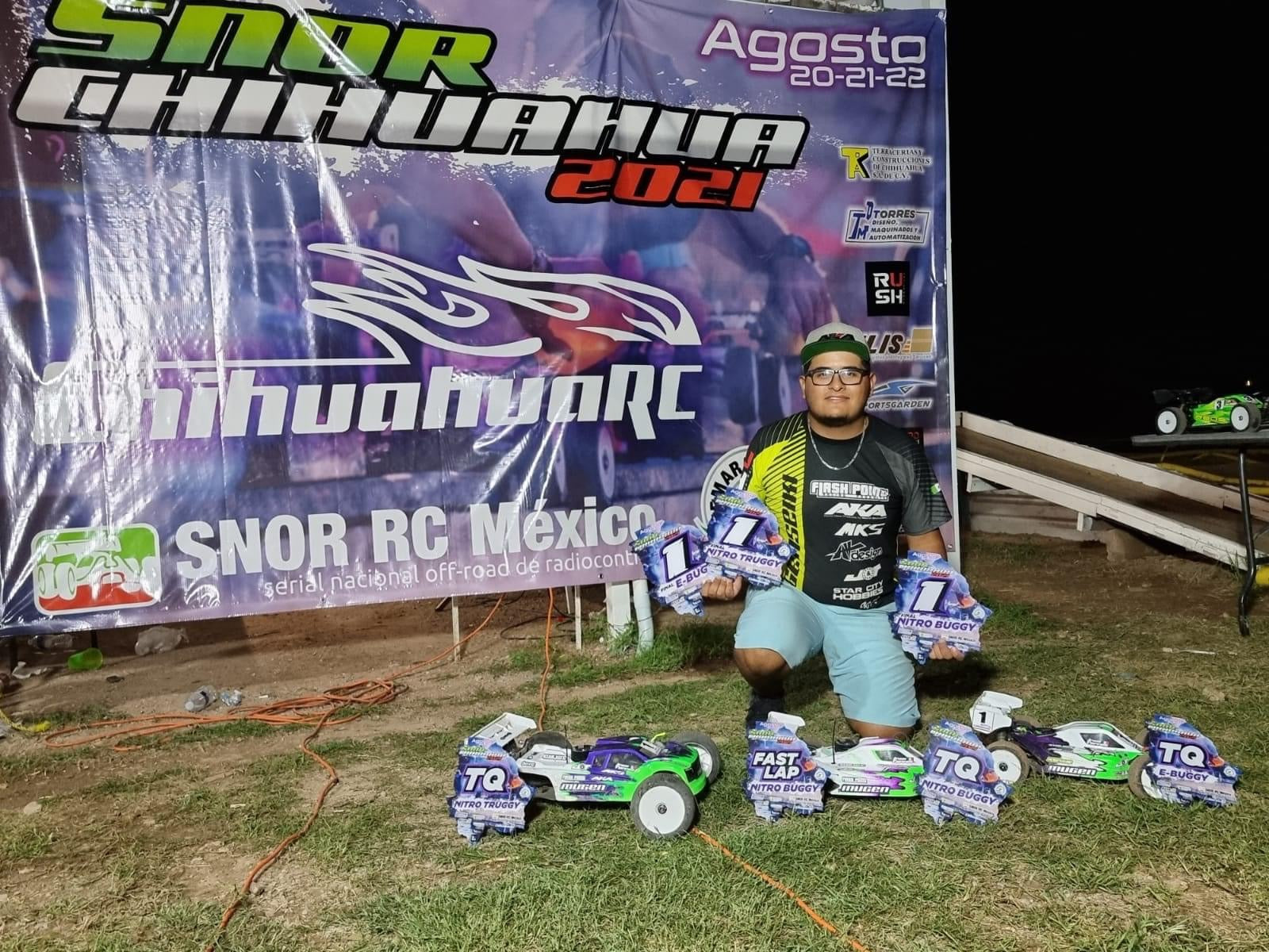 Iram Torres y Mugen Seiki, barren con la competencia en el SNOR Chihuahua