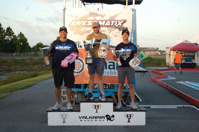 Podio de Modified Touring Car en Valkaria RC Raceway, ROAR Nationals 2026