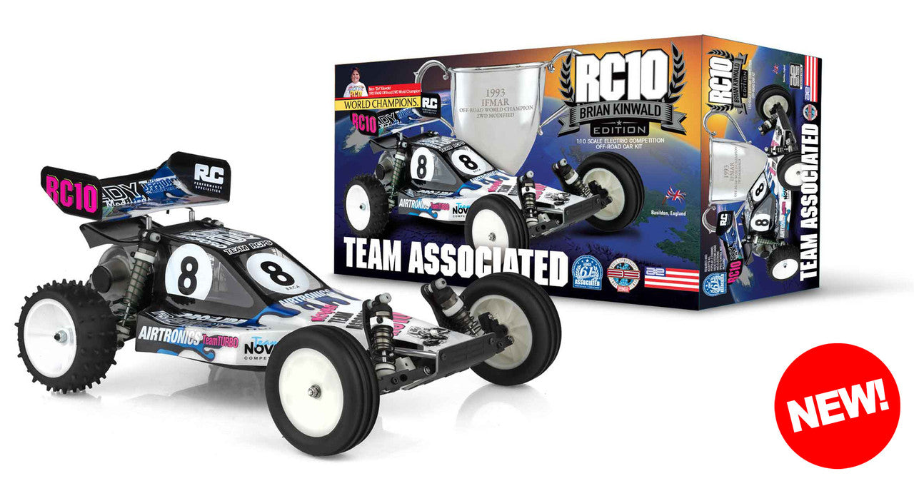 Associated RC10 BK Brian Kinwald オプション付属 💙✨ Leyenda inmortalizada: llega el Team Associated RC10 Kinwald