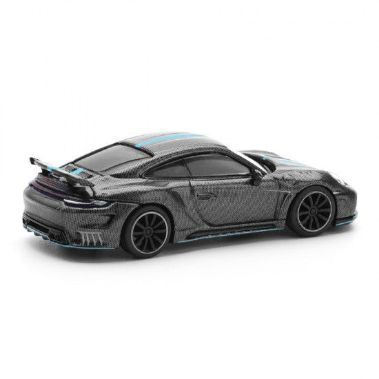 POP RACE - CARBON – 1:64 992 Stinger GTR Carbon Edition (Blue Line)