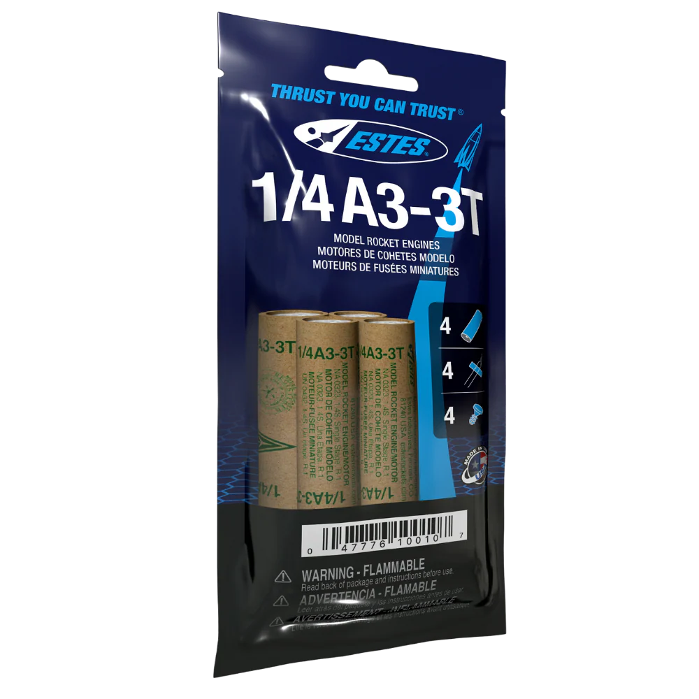 Estes - 1/4A3-3T Model Rocket Engines (4pk)