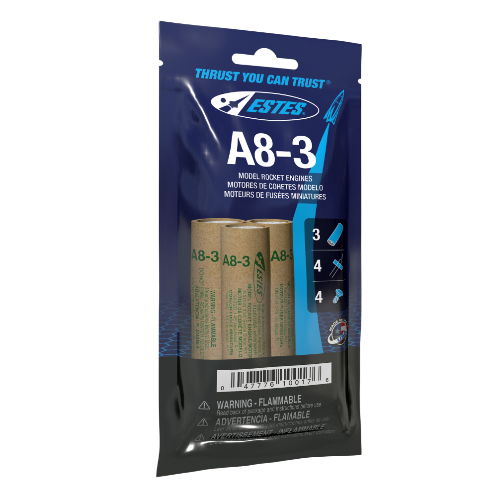 Estes - A8-3 Model Rocket Engines (3pk)