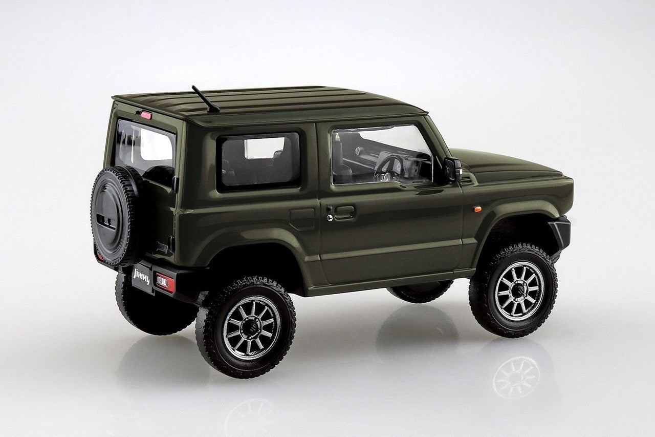 Aoshima Model Kits - 1/32 Snap Kit #08-SP1 Suzuki Jimny Custom Wheel (Jungle Green)