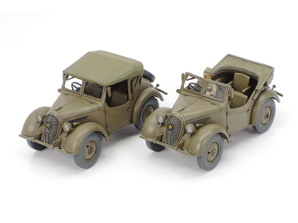 Tamiya - 1/48 Mitsubishi Ki-46 III Type 100 & 4x4 Light Vehicle Kurogane Plastic Model Set
