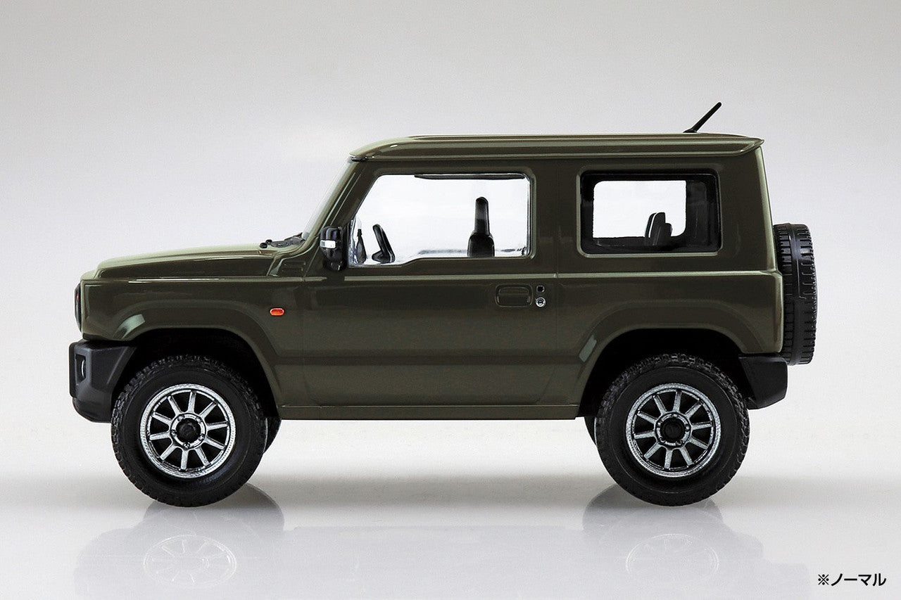 Aoshima Model Kits - 1/32 Snap Kit #08-SP1 Suzuki Jimny Custom Wheel (Jungle Green)