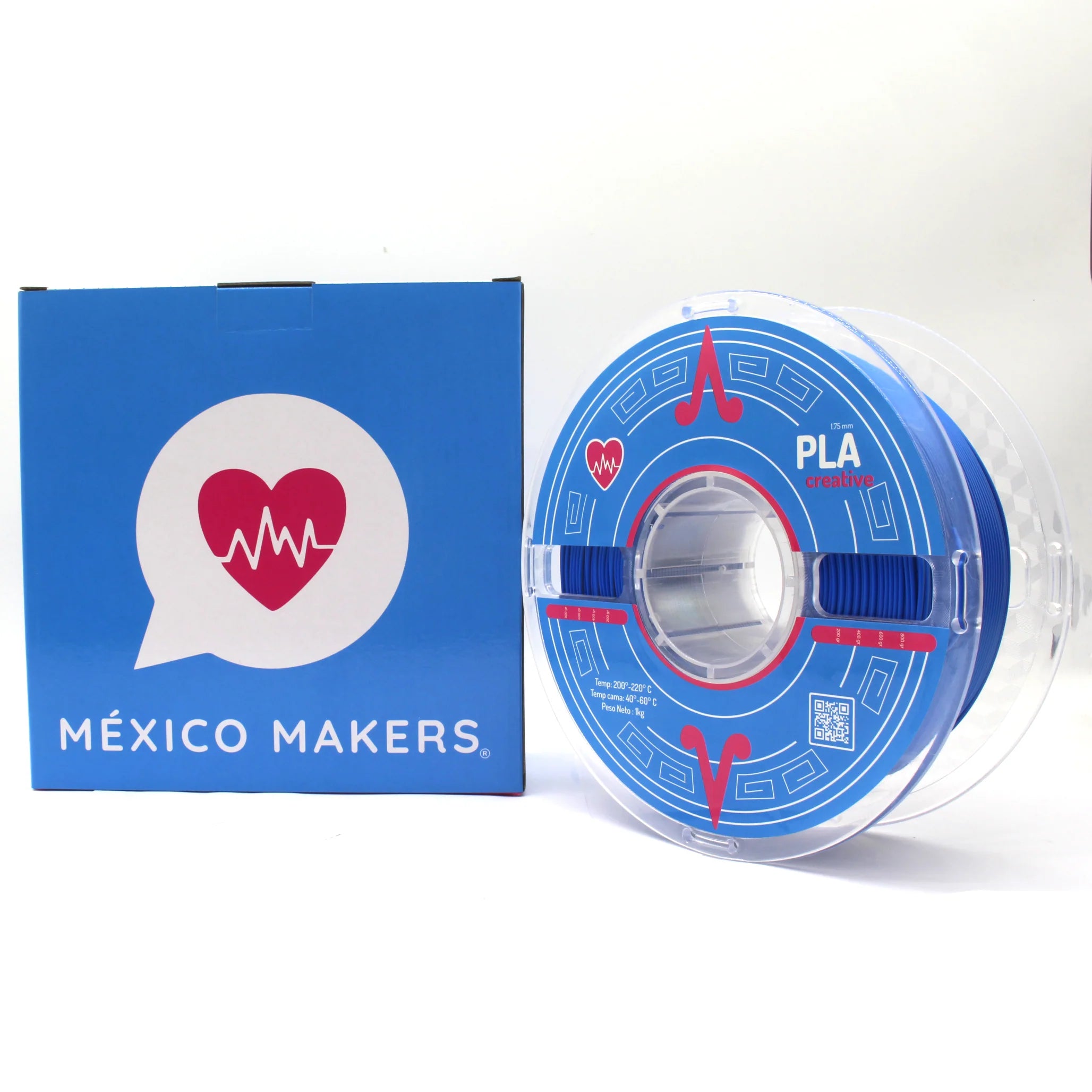 México Makers - Filamento PLA Creative Duo Azul+Oro Rosa para Impresora 3D