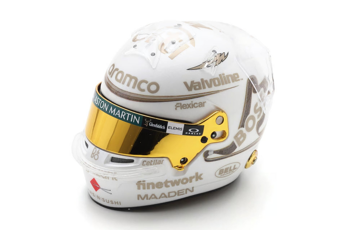 Spark - Casco Aston Martin Aramco Formula One Team - Fernado Alonso - Chinese GP 2025, escala 1:5