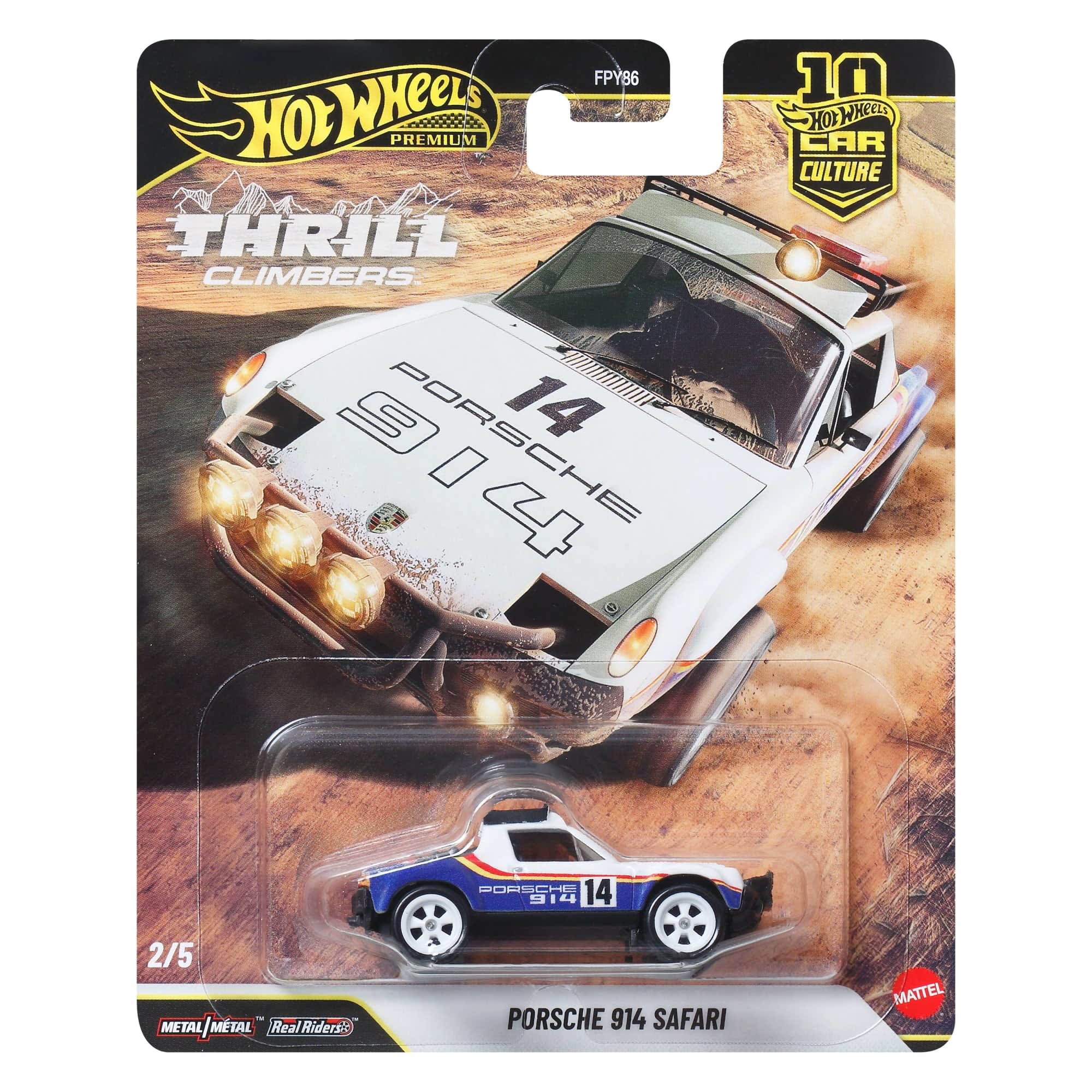 Mattel - Hot Wheels Premium Car Culture Thrill Climbers Porsche 914 Safari