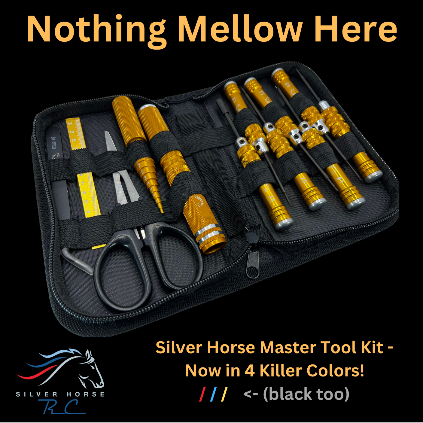 Silver Horse RC - Master Tool Kit for Mini-Z and 1/28 scale - Yellow