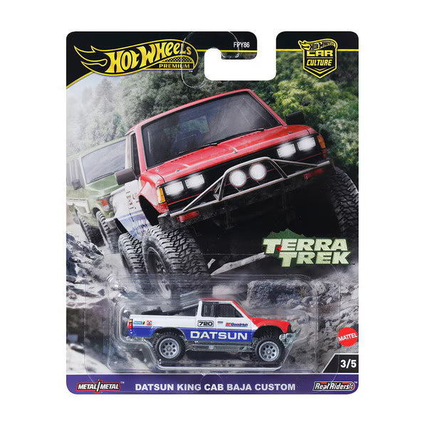 Mattel - Hot Wheels Premium Car Culture Datsun King Cab Baja Custom 3/5
