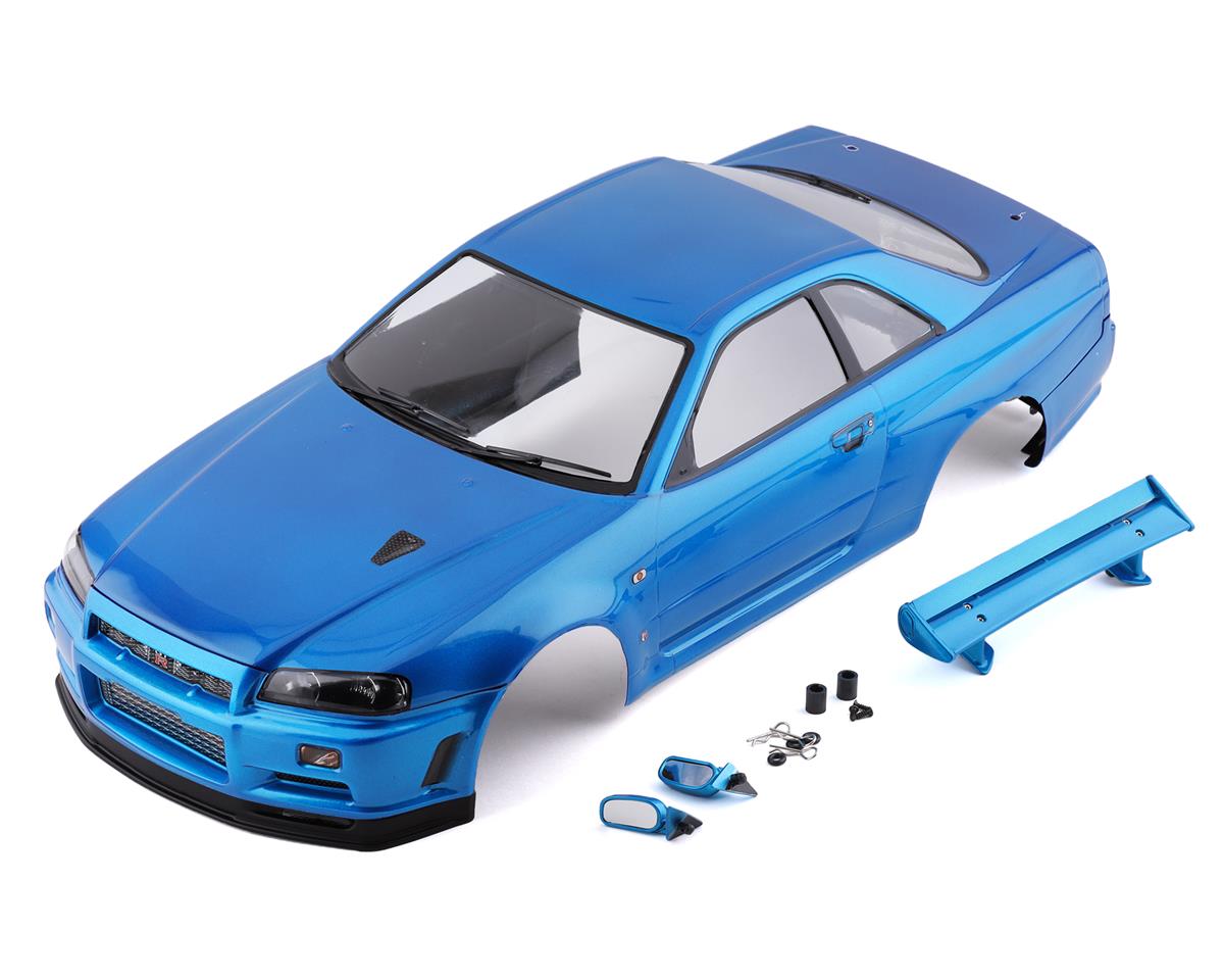 Killerbody - Nissan Skyline R34 Pre-Painted 1/10 Touring Car Body (Metallic Blue)