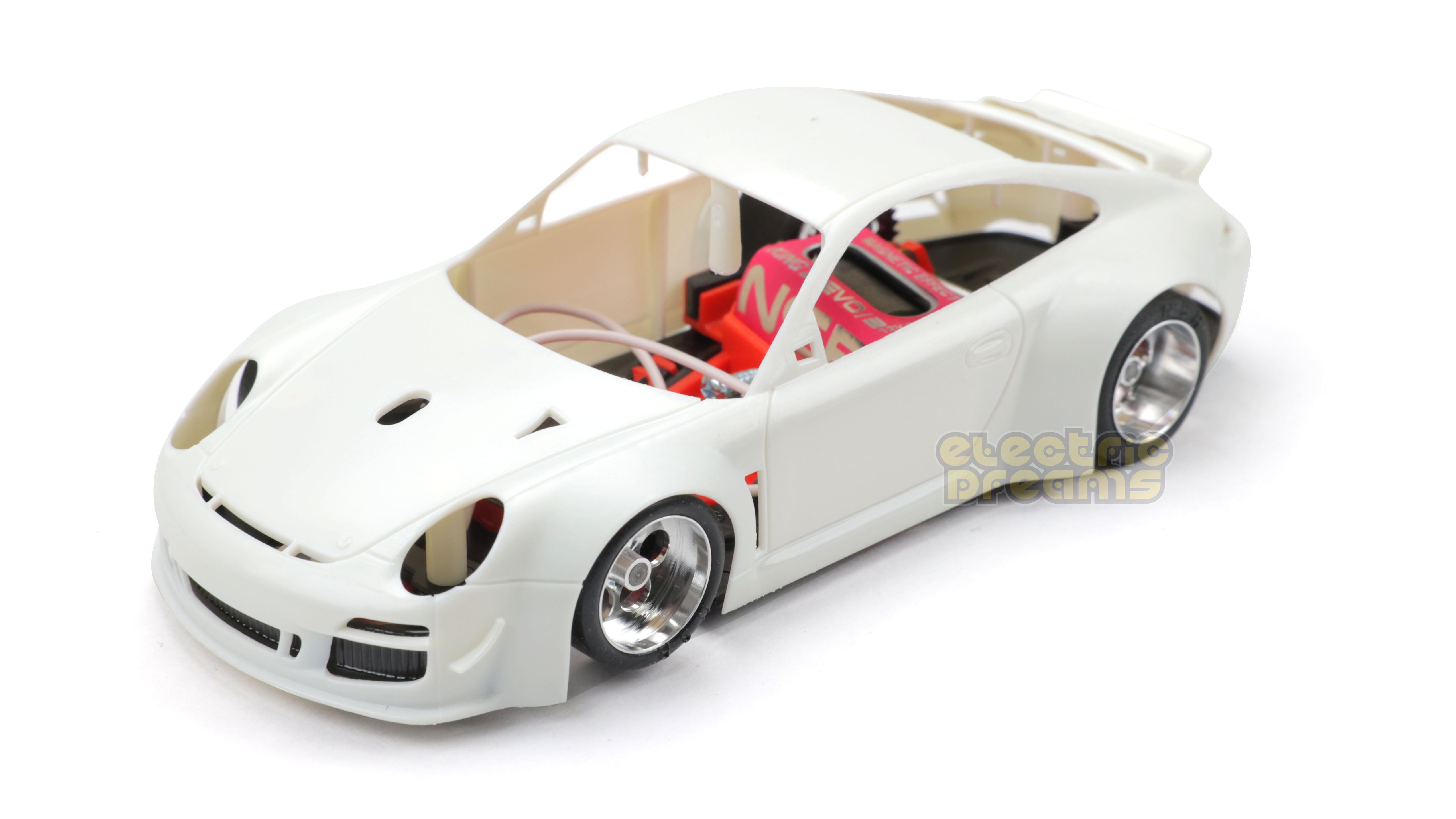 NSR - Porsche 997 RS Rally White Unpainted - Análogo, escala 1/32