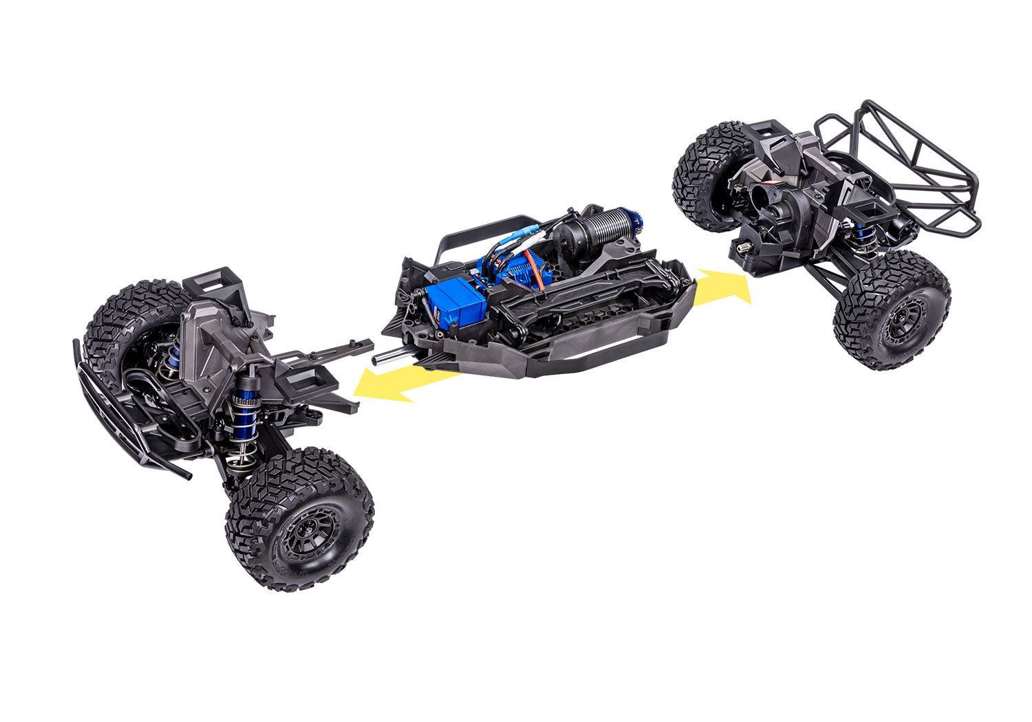 Traxxas - Maxx® Slash® 6S 1/10 RTR 4x4 Brushless Short Course Truck w/TQi™ 2.4GHz Radio & Link Module, Azul