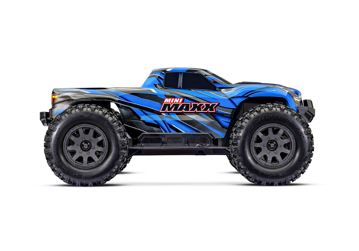Traxxas - Mini Maxx® Brushless 1/16 4WD RTR Monster Truck w/TQ™ 2.4Ghz Radio, Battery & Charger, Azul