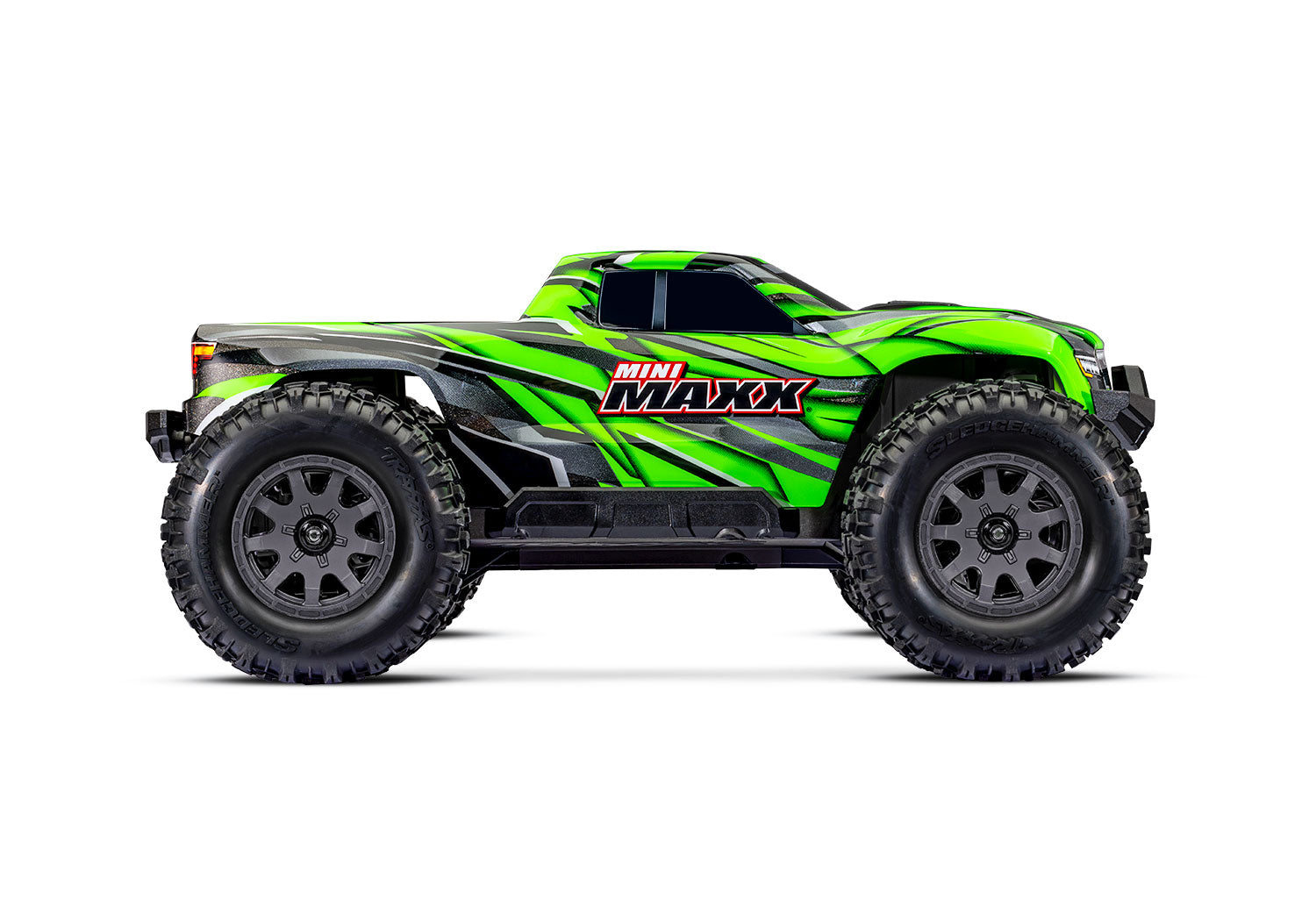 Traxxas - Mini Maxx® Brushless 1/16 4WD RTR Monster Truck w/TQ™ 2.4Ghz Radio, Battery & Charger, Verde