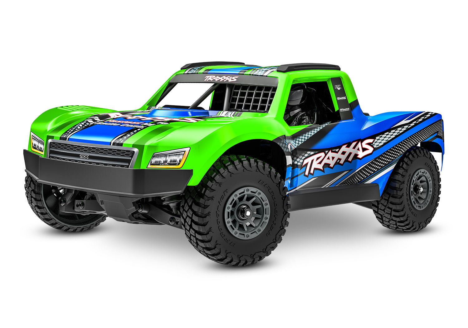 Traxxas - Mini Slash® Brushless 1/16 4WD RTR Short Course Truck w/TQ™ 2.4Ghz Radio, Battery & Charger, Verde