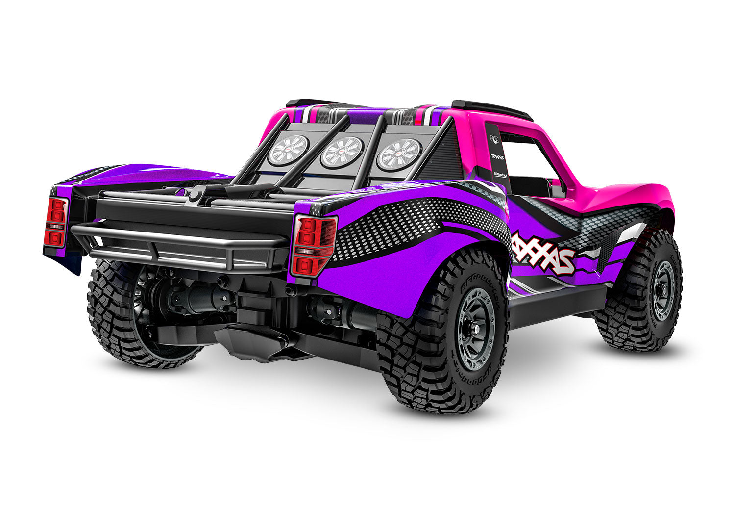 Traxxas - Mini Slash® Brushless 1/16 4WD RTR Short Course Truck w/TQ™ 2.4Ghz Radio, Battery & Charger, Rosa