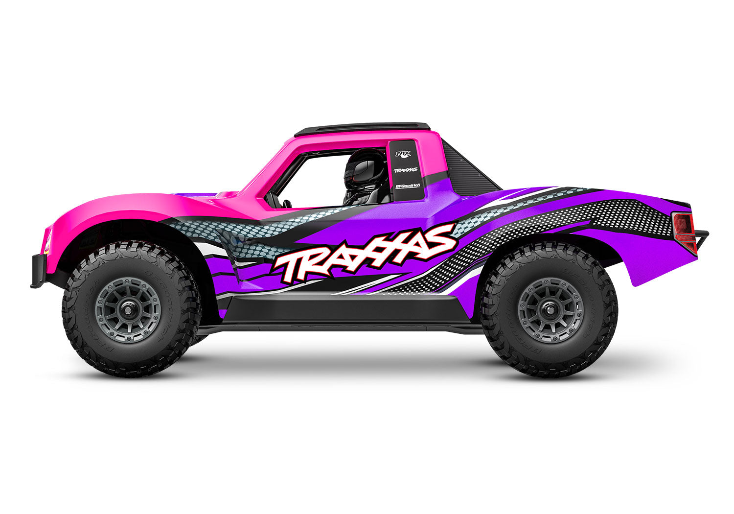 Traxxas - Mini Slash® Brushless 1/16 4WD RTR Short Course Truck w/TQ™ 2.4Ghz Radio, Battery & Charger, Rosa