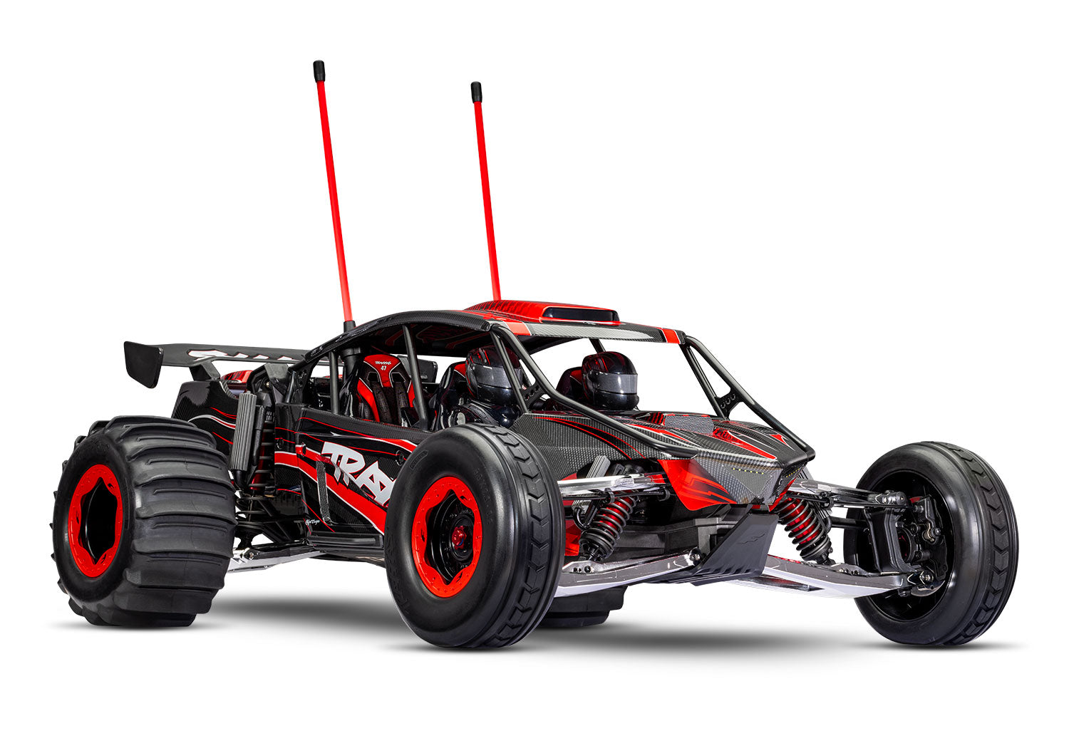 Traxxas - Funco® Pro Scale® 2WD Brushless RTR Sand Car (Red) w/TQi 2.4GHz Radio, Link Module & TSM, Roja
