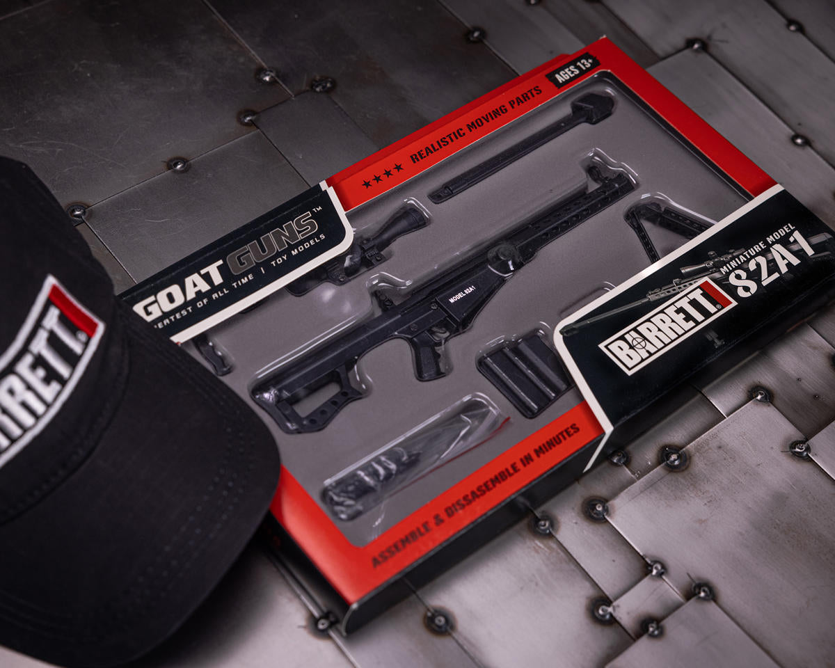 GoatGuns - Miniature 1/4 Scale Die-Cast Barrett 82A1 .50 CAL Model Kit (Black)