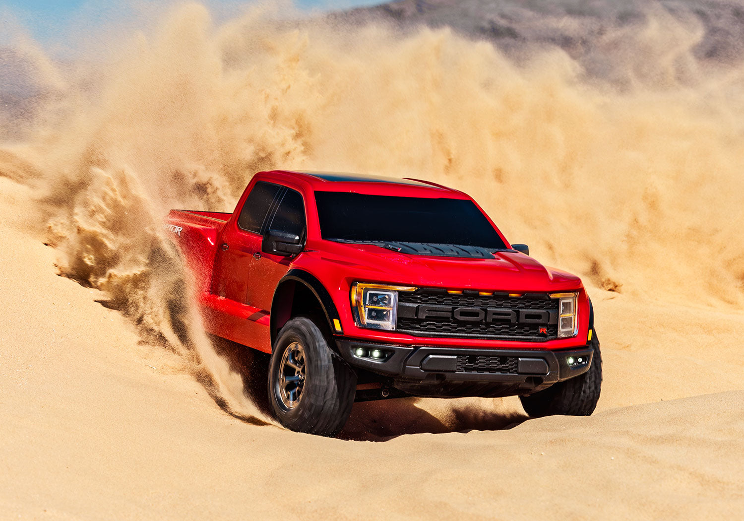 Traxxas - Raptor R™ Styling. Pro Scale Performance 1/10 4WD Off-Road Truck, Roja