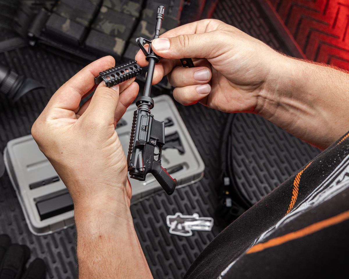 GoatGuns - Miniature 1/3 Scale Die-Cast AR15 Model Kit (Black)