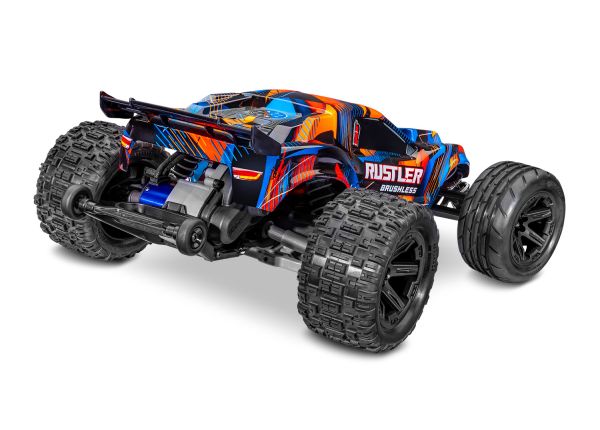 Traxxas - Rustler 2WD Brushless (Naranja)