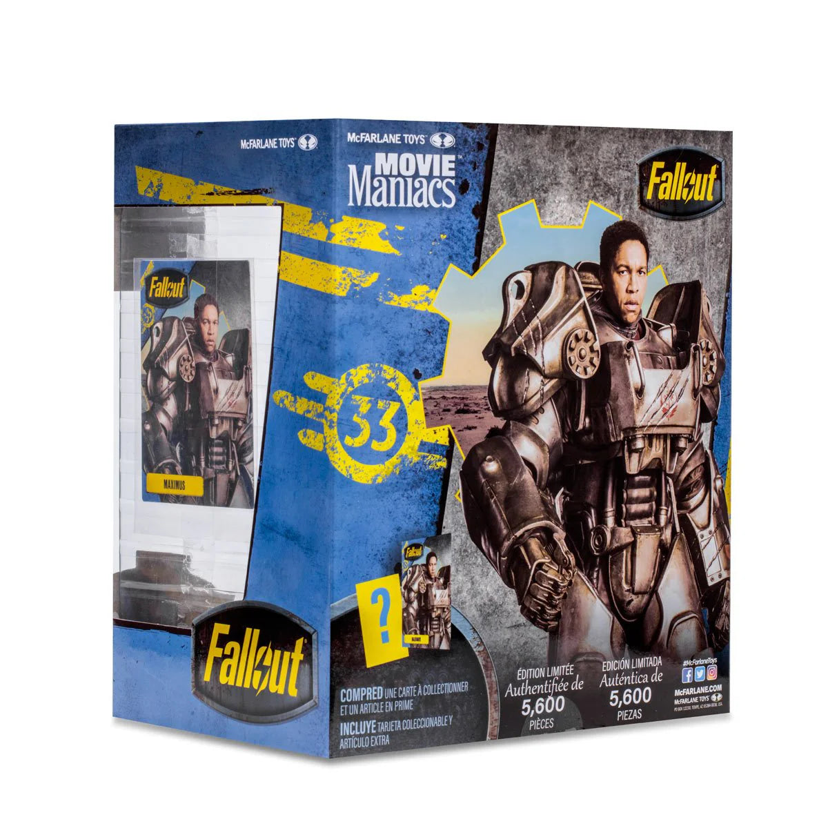 McFarlane Toys - Estatua Movie Maniacs: Fallout - Maximus Limited Edition 6 Pulgadas (con casco)