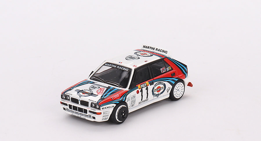 Mini GT - Lancia Delta HF Integrale Evoluzione 1992 Rally MonteCarlo Martini Racing 4 Cars Set 1/64