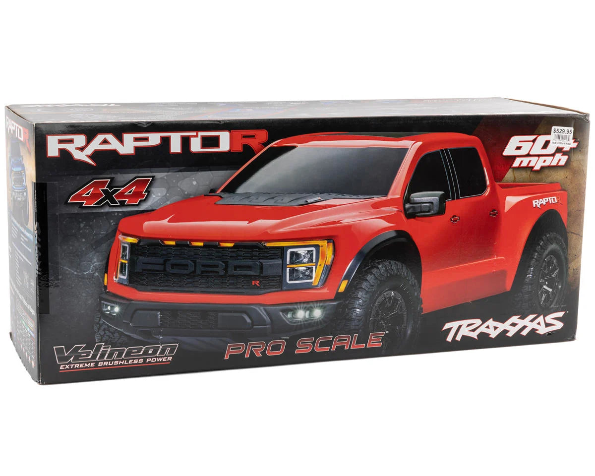 Traxxas - Raptor R™ Styling. Pro Scale Performance 1/10 4WD Off-Road Truck, Roja