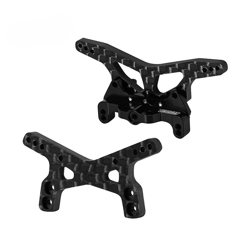 INJORA - Carbon Fiber Shock Towers with Shock Mount Spacer for Losi Micro-B Micro-T