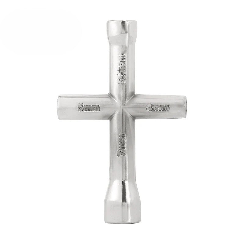 INJORA - 4.0 5.0 5.5 7.0mm Cross Wrench Hex Socket for 1/10 1/18 1/24 RC Crawler