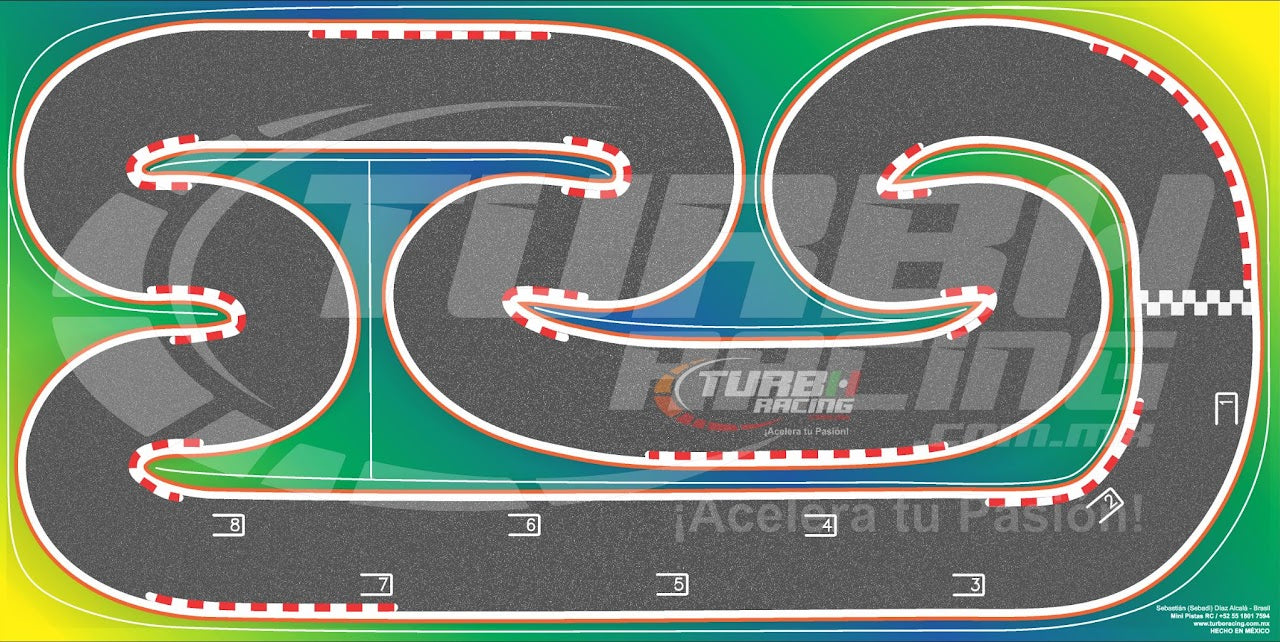 Turbo Racing - Pista Rigida Plegable Brasil