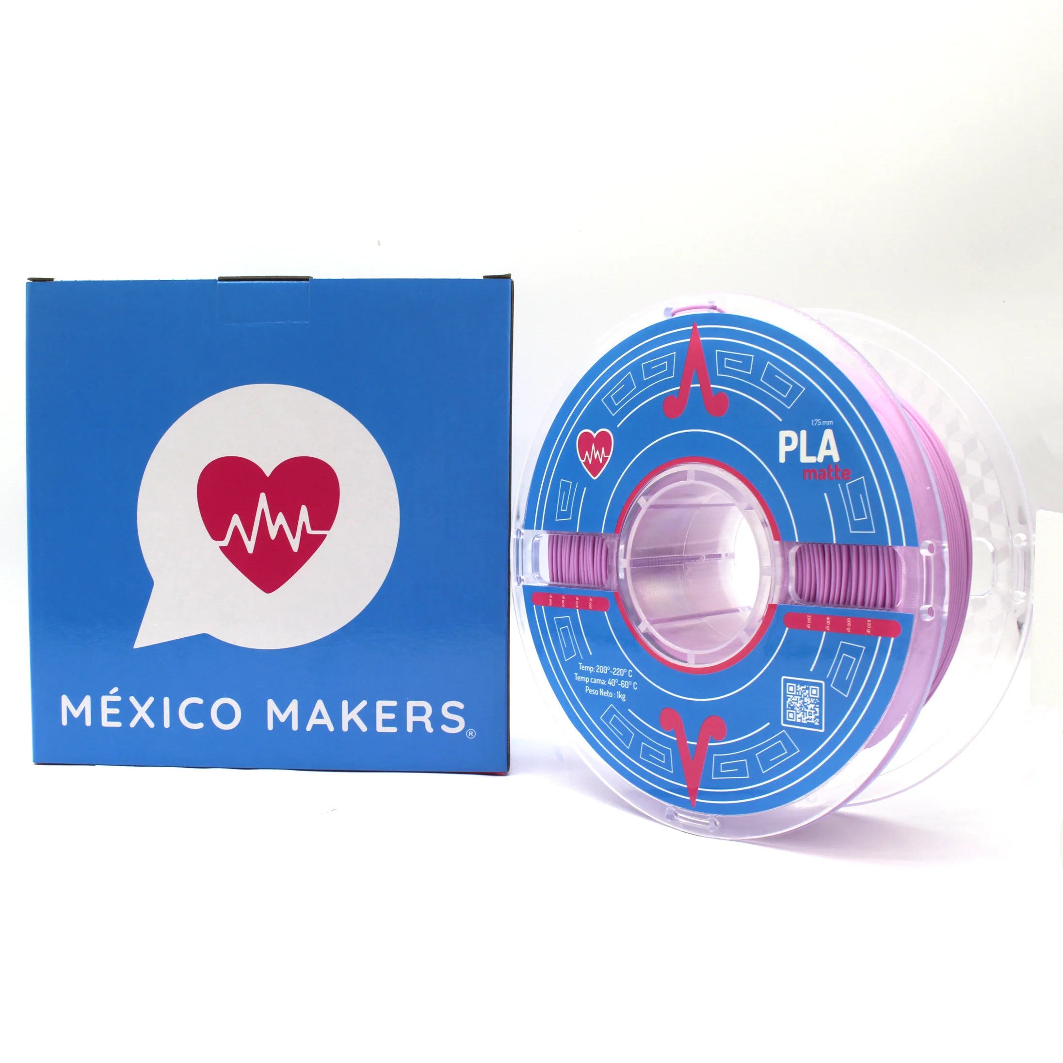 México Makers - Filamento PLA Matte Lila Jacaranda para Impresora 3D