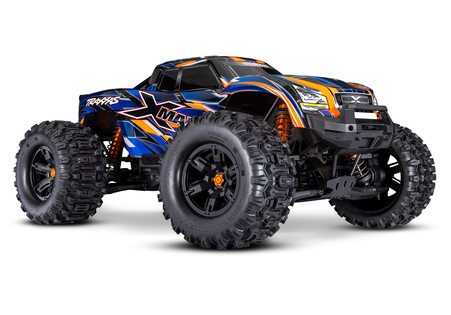 Traxxas - X-Maxx 8S 1/6 4WD Brushless RTR Monster Truck w/2.4GHz TQi Radio, TSM & Belted Tires, Naranja