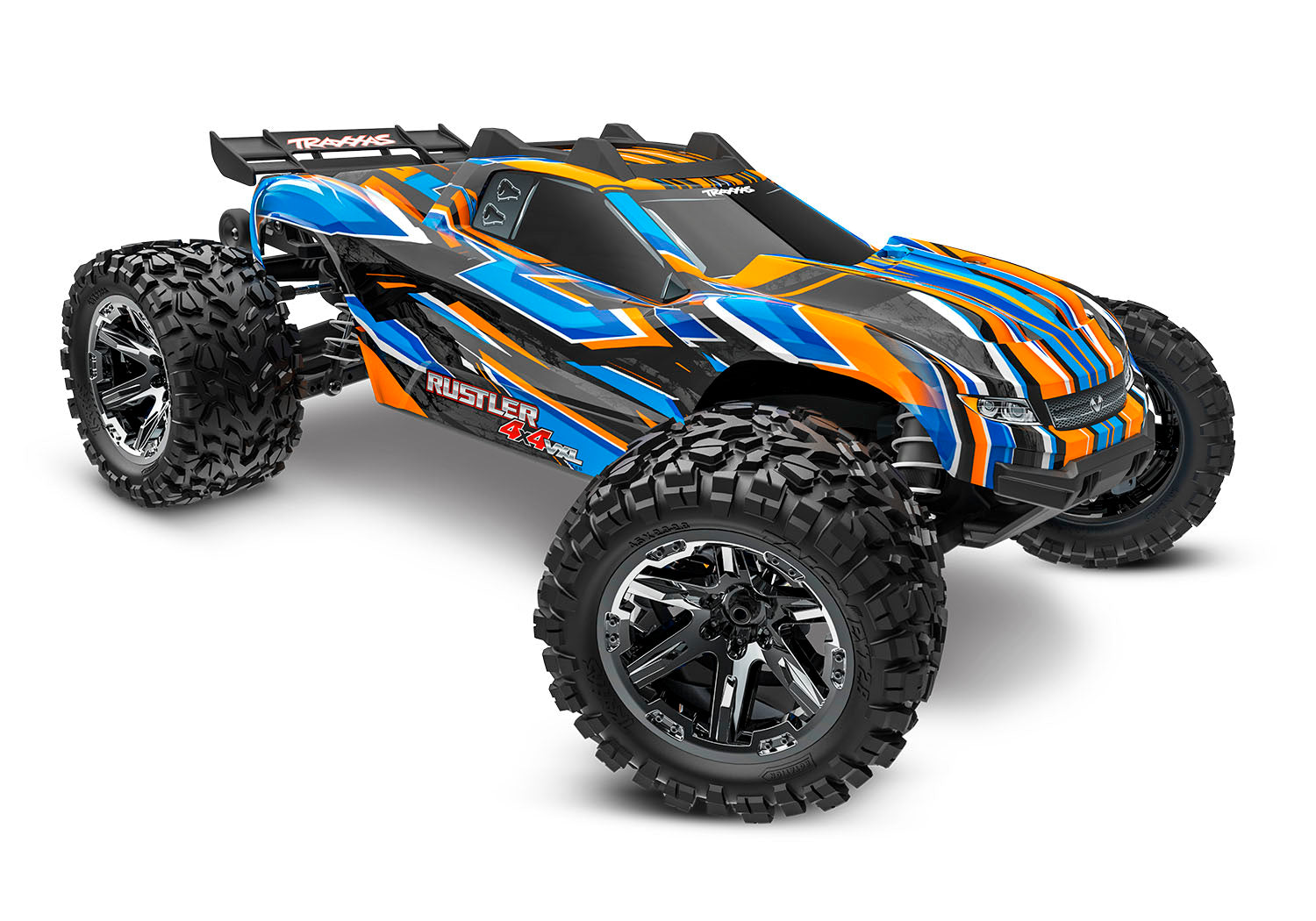 Traxxas - Rustler 4x4 VXL Brushless RTR 1/10 4WD Stadium Truck w/TQi 2.4GHz Radio & TSM, Naranja
