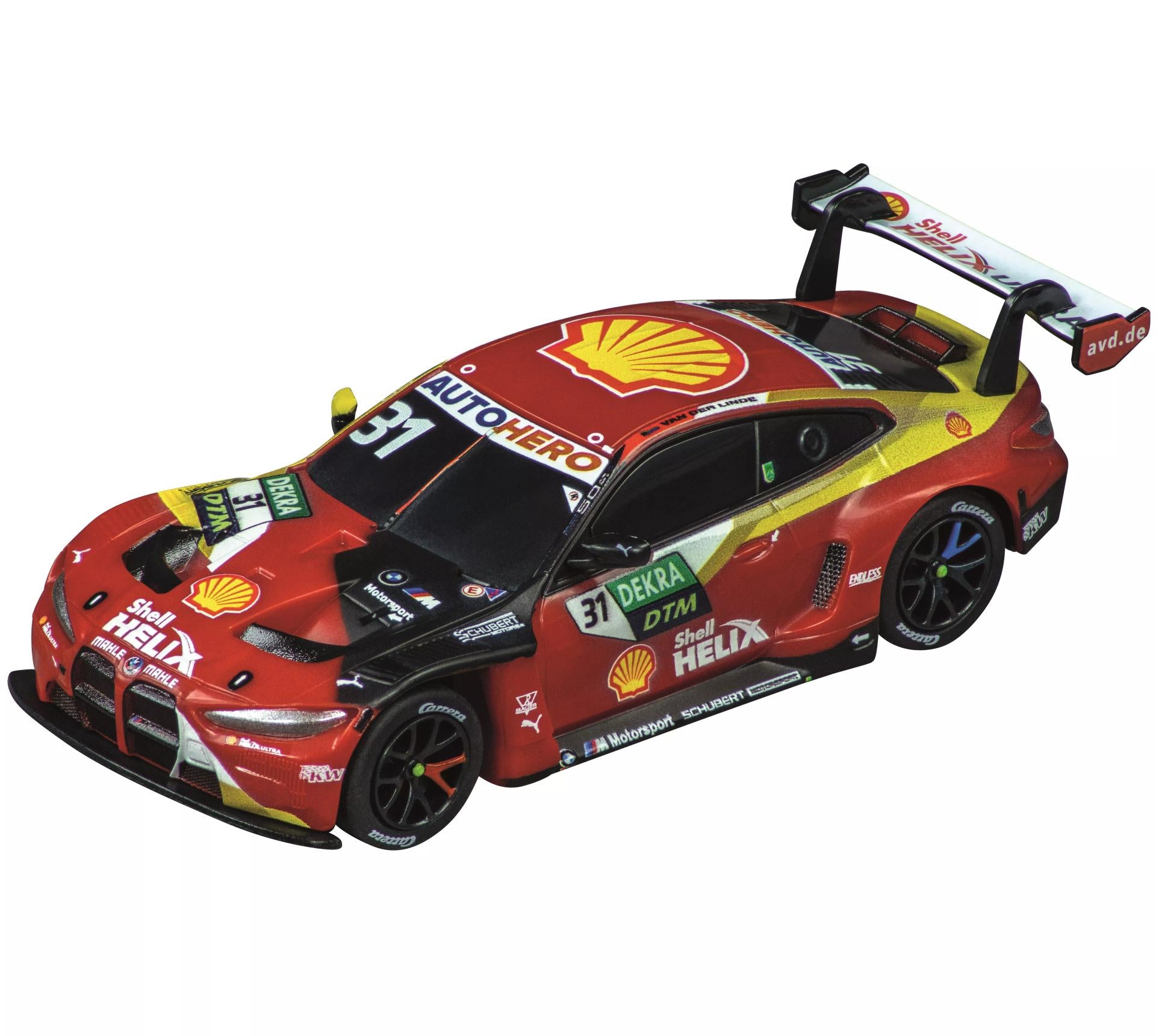 Carrera - BMW M4 GT3 DTM "Sheldon van der Linde, No.31" Análogo, escala 1/43