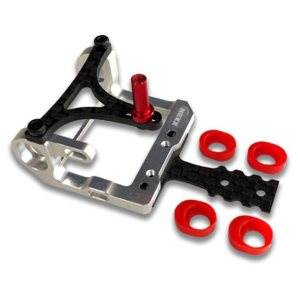 Nexx Racing - NX-178 Nexx Racing Mini-Z 2WD LCG 98-102mm Alu 7075 Round Motor Mount (SILVER)