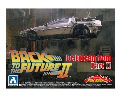 Aoshima Model Kits - 1/43 Snap Kit #12 Pullback Delorean From Part II