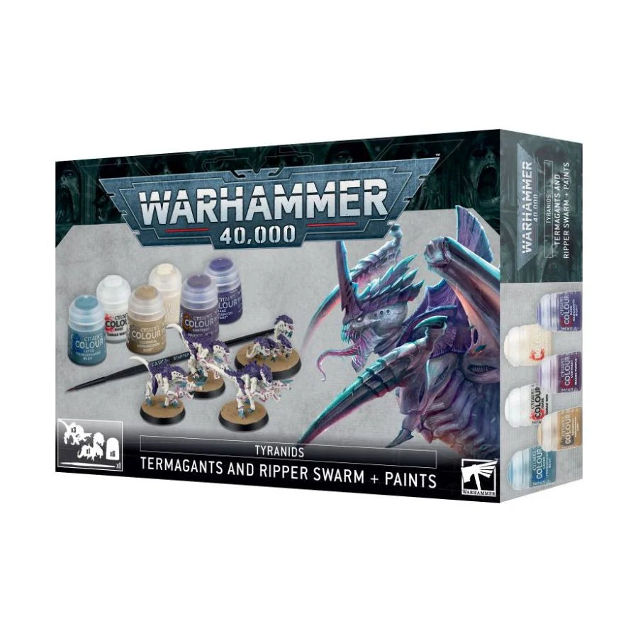 Games Workshop - Tyranids: Termagants and Ripper Swarm + Paints