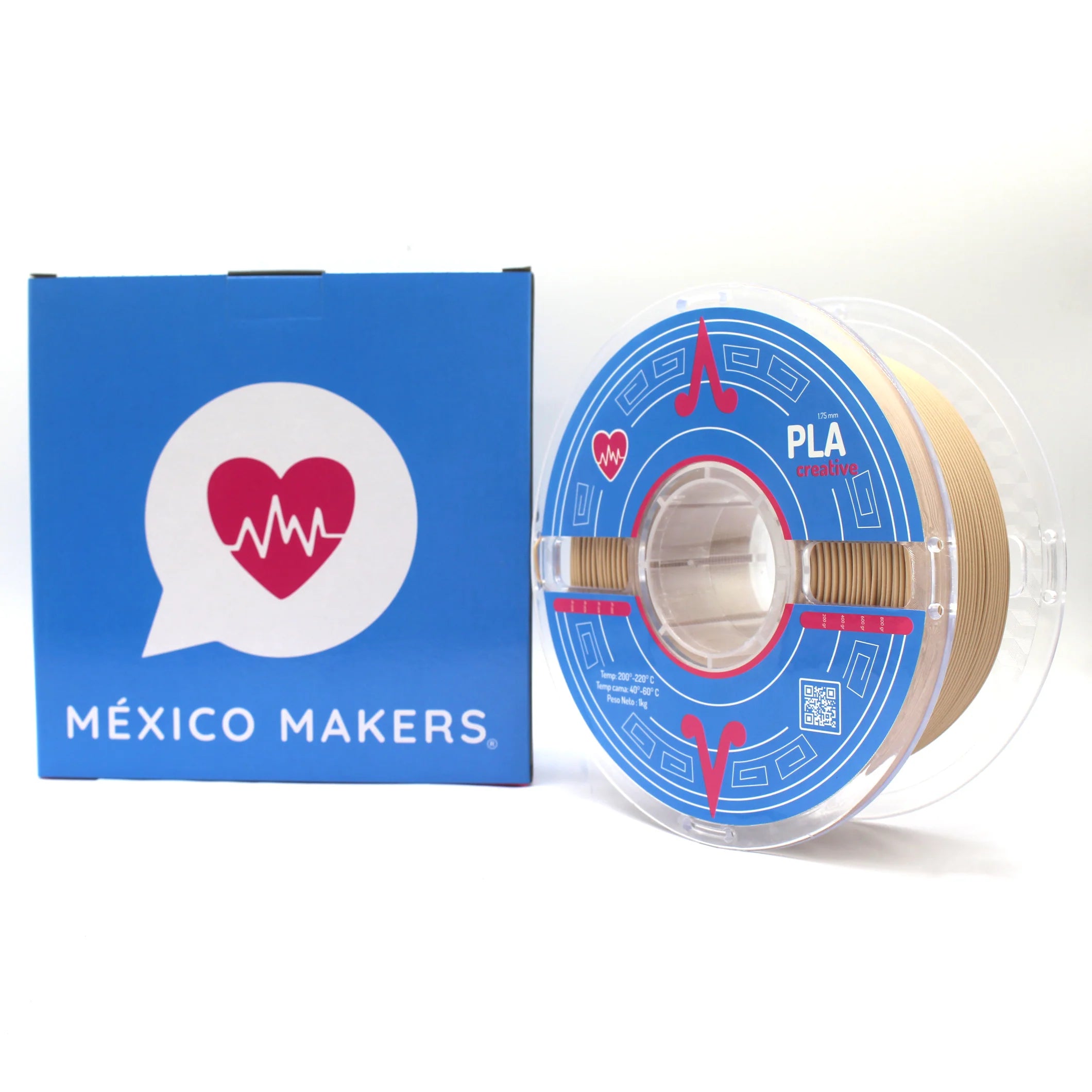 México Makers - Filamento PLA Creative Madera para Impresora 3D