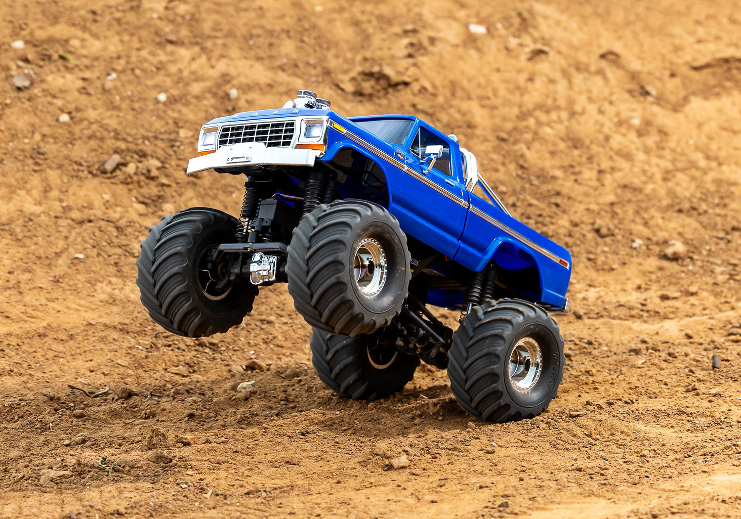 Traxxas - 1/18 Trx-4MT Ford F-150 K10 4X4 Monster Truck, Azul