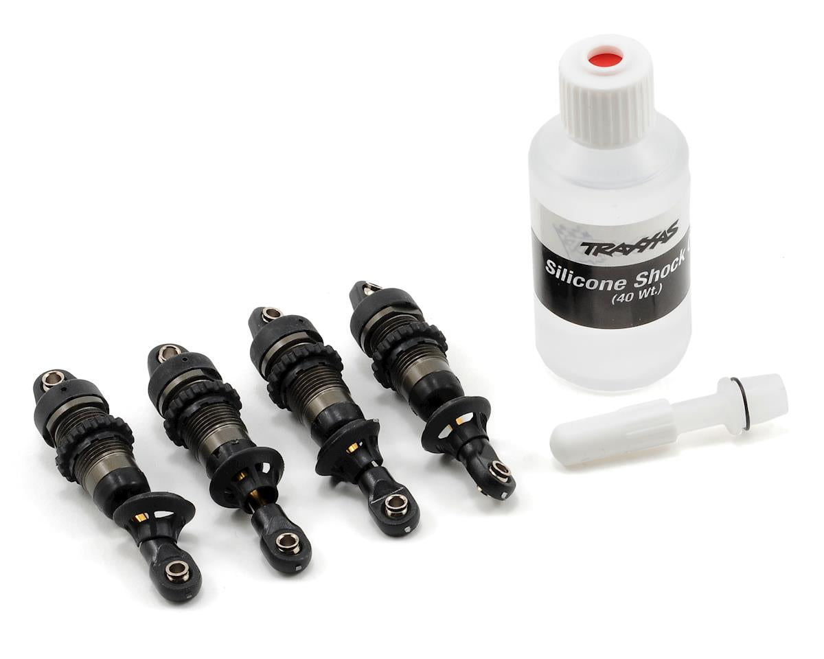 Traxxas - Shocks, GTR hard anodized, PTFE-coated bodies with TiN shafts (fully assembled, without springs) (4)