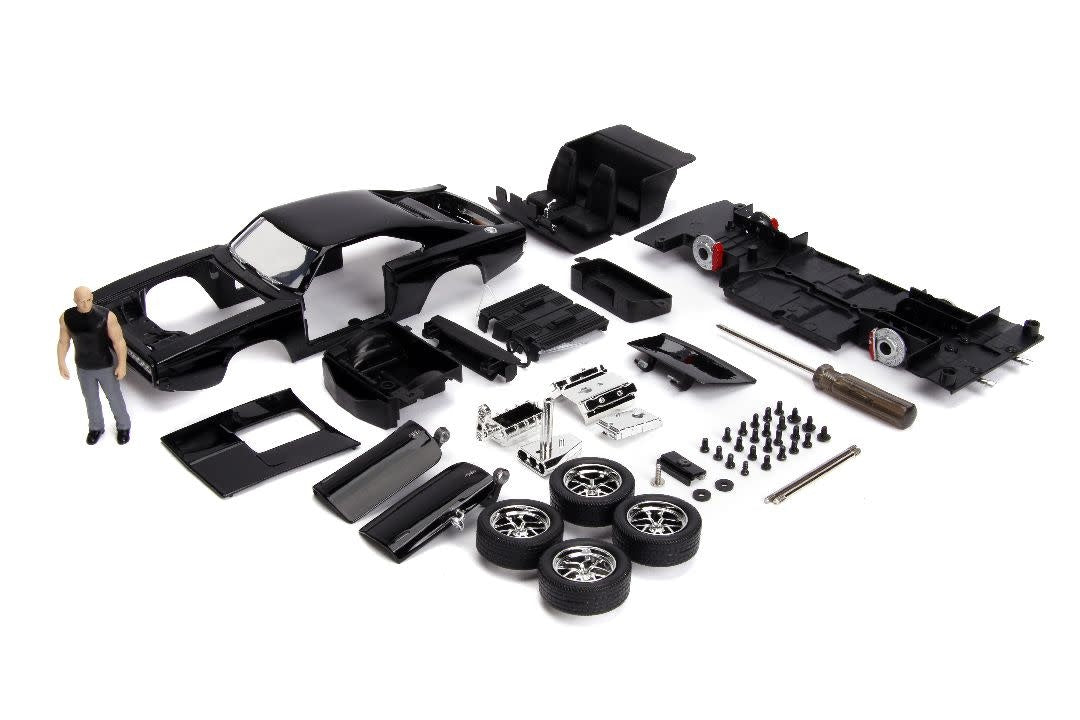 Jada Toys - Build & Collect Fast & Furious Dom's Dodge Charger R/T, escala 1:24