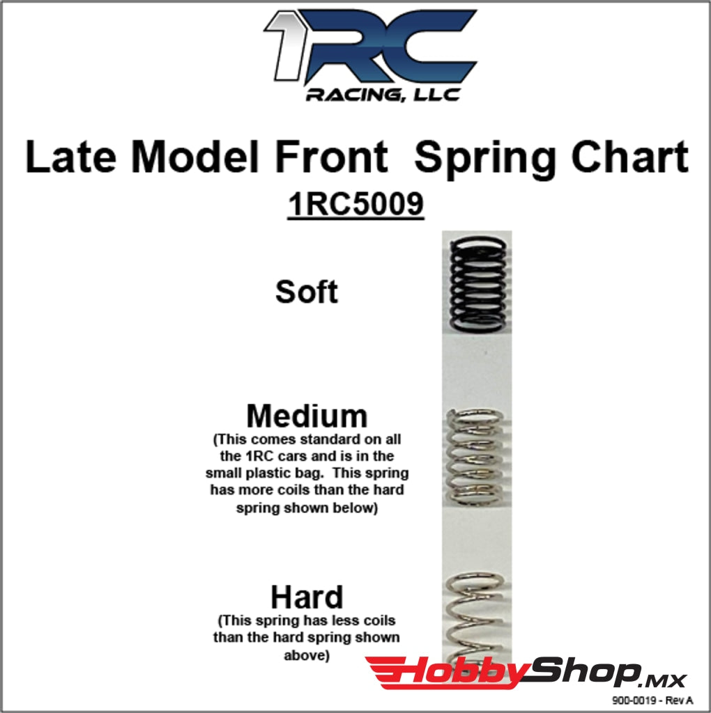 1Rc Racing - Spring Set Front 1/18 Lm (6) En Existencia