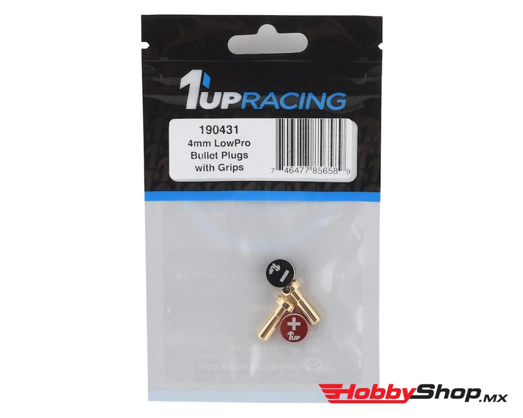 1´up - Lowpro Bullet Plugs & Grips 4Mm Black/red En Existencia