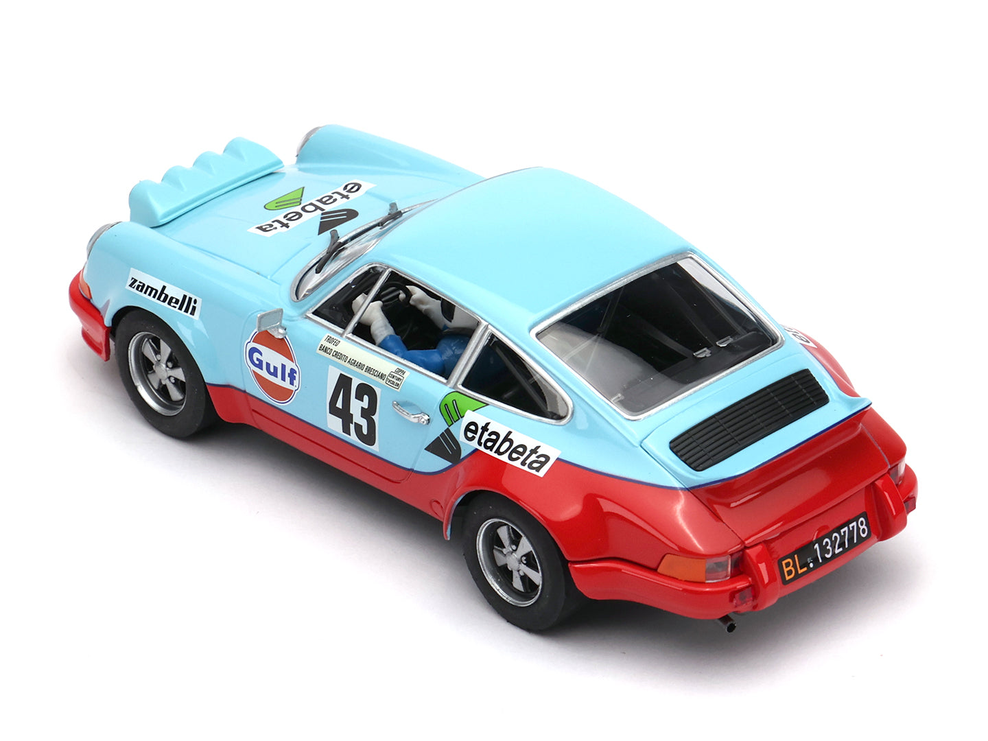 Fly - Porsche 911 Carrera RS - Gulf #43 Piave Jolly. - Análogo escala 1/32