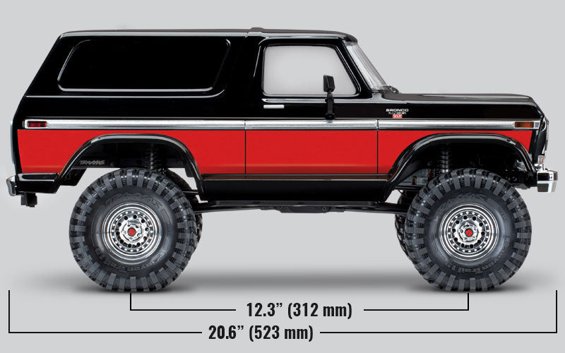 Traxxas - TRX-4 1/10 Trail Crawler Truck w/'79 Bronco Ranger XLT Body, Roja