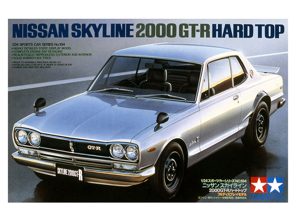 Tamiya - 1/24 Nissan Skyline 2000 GT-R Plastic Model Kit